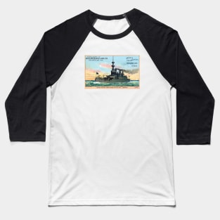 1890 Battleship Oregon Baseball T-Shirt